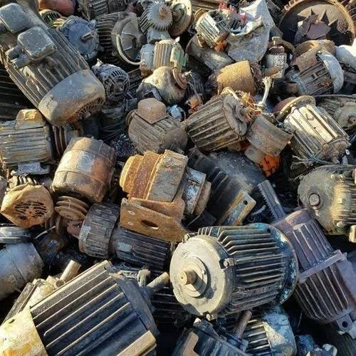 Large industrial electric motors outdoors