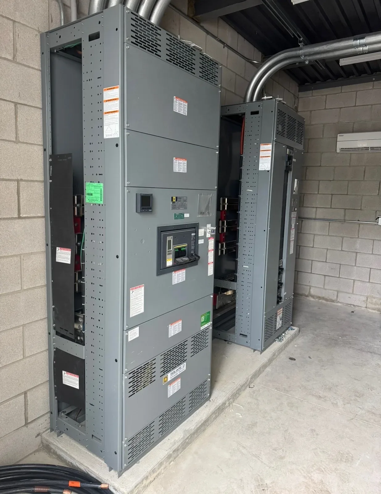 Switchboard in an electrical room
